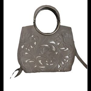 Patricia Nash aria Elegant Floral Cutout Handbag